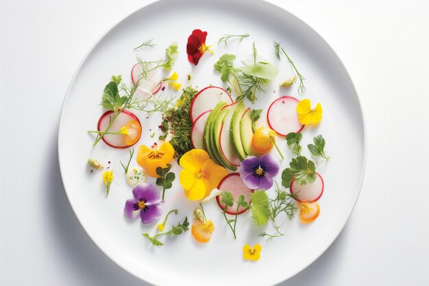 Talerz z apetycznym daniem